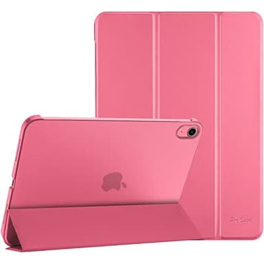ProCase for iPad (A16) 11th Generation 11 Inch 2025/ iPad 10th Generation 10.9 Inch 2022 Case, Slim Smart Cover with Translucent Hard Shell Back, Supports Touch ID, Auto Wake/Sleep -Pink - Image 1