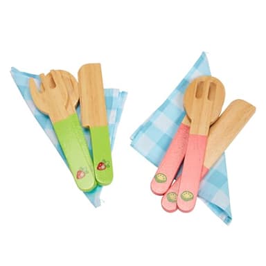 Bluey - Dine in with Bluey Set, 32-Piece Wooden Toy Set with Magic Asparagus, Plates, Utensils & More, Perfect for Role-Play & Imaginative Fun, FSC-Certified, Suitable for 3 Years & Up - Image 9
