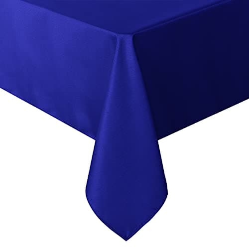 sancua Rectangle Tablecloth - 70 x 120 Inch - Stain and Wrinkle Resistant Washable Polyester Table Cloth, Decorative Fabric Table Cover for Dining Tables, Buffet Parties and Camping, Royal Blue - Image 1