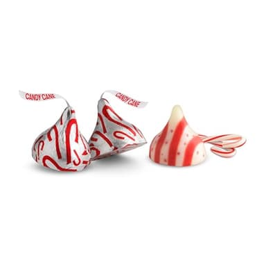 HERSHEY'S KISSES Candy Cane Flavored, Christmas Candy Bulk Bag, 31.67 oz - Image 7