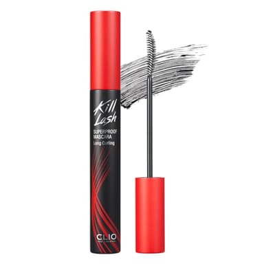 CLIO Kill Lash Superproof Mascara, Waterproof Mascara Black, Lengthening & Lifting for Defined Eyelash, Long-Lasting, Clump & Smudge-Free, for Sensitive Eyes, Korean Makeup Beauty (001 Long Curling) - Image 1