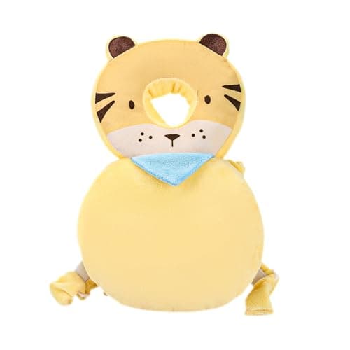 Baby Head Protection Backpack - Soft & Comfortable, Cute Cartoon Design, Cute-Tiger - Image 1