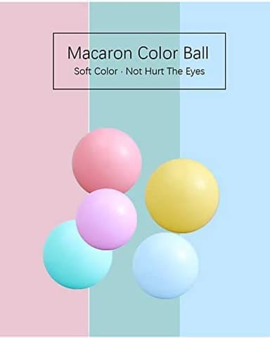 MoonxHome Ball Pit Balls for Toddlers, BPA Free Crush Proof Plastic Toy Balls for Ball Pit, Children's Pool Water Toys, Ideal Gift for Christmas Balls for Play Tent 2.15" Pack of 100 White&Green&Blue - Image 3