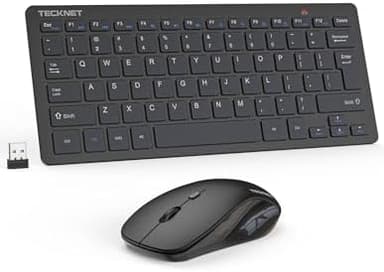 TECKNET Wireless Keyboard and Mouse Combo, Mini Cordless Computer Keyboard and Mouse Set 2.4GHz, Silent Adjustable 1600 DPI, Quiet Click, Lag-Free for Computer, Laptop, PC, Windows, Mac, Chrome OS - Image 3