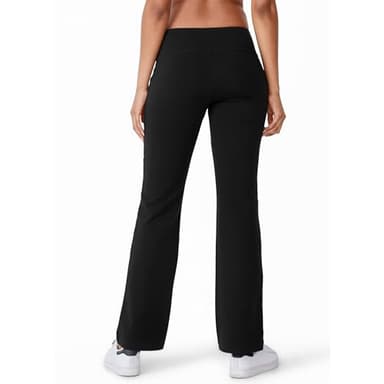 Jockey Women's Activewear Cotton Stretch Slim Bootleg Pant, Black, 3XL - Image 2