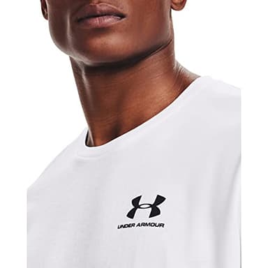 Under Armour Men's UA Sportstyle Left Chest Short Sleeve Shirt XLT White - Image 7