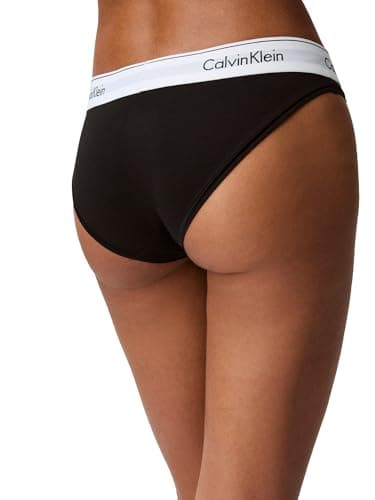 Calvin Klein Modern Cotton Stretch Bikini Panty, Black, Large - Image 5