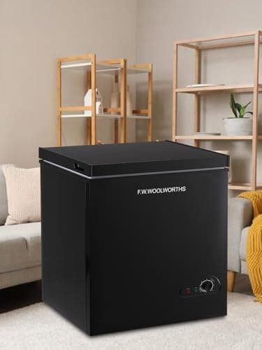F.W.WOOLWORTHS 5.0 Cu.Ft Chest Freezer, Deep Freezer Adjustable 7 Thermostat, Compact Freezer with Removable Basket for Kitchen, Home, Office, Basement, RVs-Black - Image 8