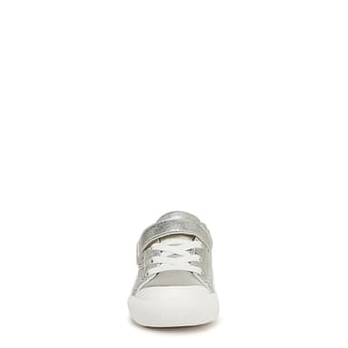 Dr. Scholl's Infant Girls Time Off Toddler Sneaker Silver Faux Leather 9 M - Image 2