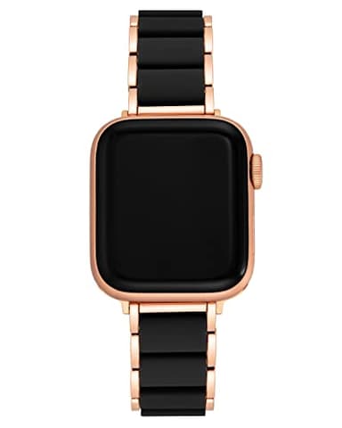 Anne Klein Rubberized Fashion Bracelet for Apple Watch, Secure, Adjustable, Apple Watch Replacement Band, Fits Most Wrists - Image 1