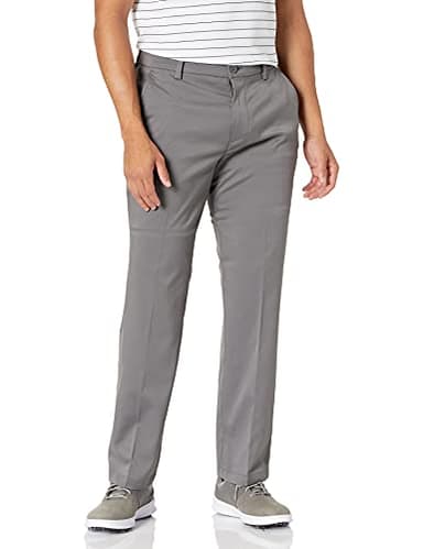 Amazon Essentials Men's Classic-Fit Stretch Golf Pant (Available in Big & Tall), Grey, 33W x 32L - Image 1