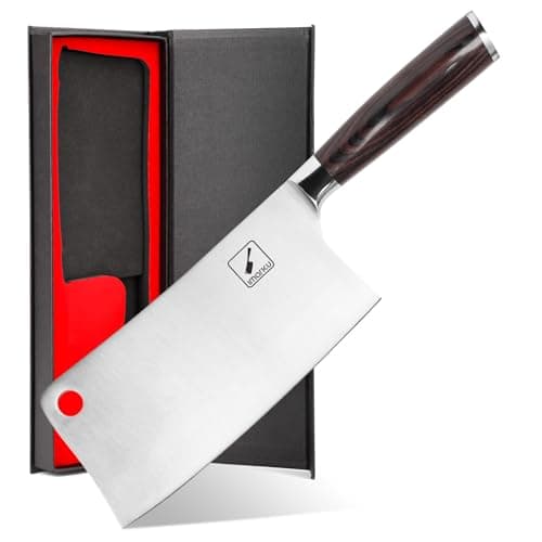 imarku Cleaver Knife 7 Inch Meat Cleaver - SUS440A Japan High Carbon Stainless Steel Butcher Knife with Ergonomic Handle, Ultra Sharp Knife, Kitchen Gadgets for Home/Restaurant, Perfect Birthday Gifts - Image 1
