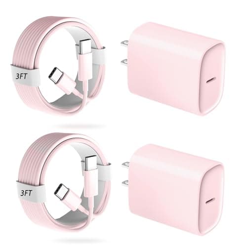 Phone 17 16 15 Pro Charger Fast Charging, 20W USB C Fast Charger Block with 3FT Long Type C Chargers Fast Charging Cable Cord for Phone 17/17 Pro/17 Pro Max/Air/16 Pro Max/16 Pro/15Pro Max/Pro, S24 - Image 1