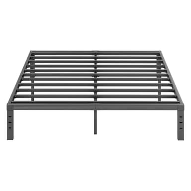 ZIYOO King Bed Frame, 1500lbs Heavy Duty Steel Slat, 14 Inches Platform Bed Frame, Non-Slip Design, No Box Spring Needed, Easy Assembly, Quiet Noise Free, Under Bed Storage Space, Black - Image 1