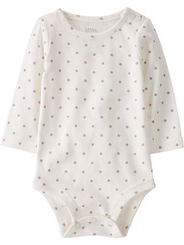little planet by carter's Baby 3-piece Cardigan Set made with Organic Cotton, Mauve Polka Dot, 18M - Image 5