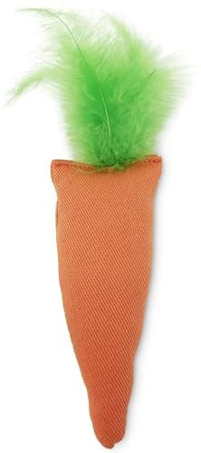 OurPets 100-Percent North American Catnip Filled Carrot Cat Toy 24 Karat - Image 1