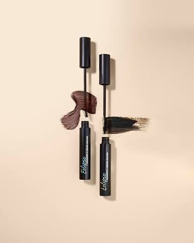 Lune+Aster Eclipse Volumizing & Curling Mascara - Brown - Volumizing & curling vegan tubular mascara that won't smudge, yet removes easily with warm water - Image 9