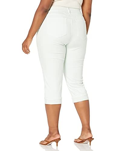 NYDJ womens Plus Size marilyn Straight crop jean Jeans, Desert Dew, 16 US - Image 2