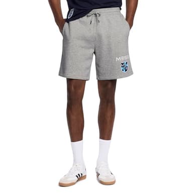 Messi Mens Fleece Shorts, Heather Grey, XXL - Image 1