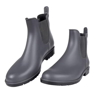 Asgard Women's Ankle Rain Boots Waterproof Chelsea Boots, Grey 37 (Size 7) - Image 5