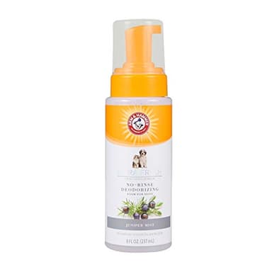 Arm & Hammer for Pets Ultra Fresh Dog Deodorizing Foam, Juniper Mist Scent - No Rinse Waterless Dog Shampoo for Smelly Dogs, Pet Deodorizer, Bathing Supplies, 8 Fl Oz - Image 1