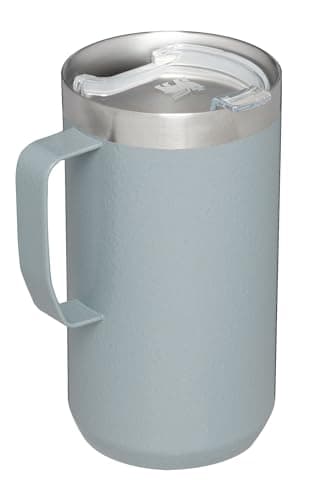 Stanley Stay-Hot Camp Mug 24 oz | Press Fit Drink Through Lid | Cup for Coffee, Tea and Drinks | Insulated Stainless Steel Coffee Mug | BPA-Free | Hammertone Silver - Image 3