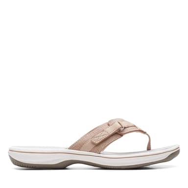Clarks Women's Breeze Sea Flip-Flop, Taupe, 8 - Image 2