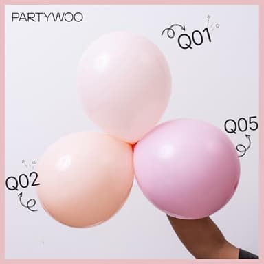 PartyWoo Pale Pink Balloons 85pcs Different Sizes of 18 12 10 5 Inch Light Pastel Baby Pink Balloon Arch Kit for Engagement Bachelorette Baby Shower Easter Birthday Party Decorations Pink-Q01 - Image 5