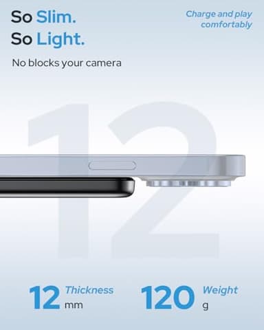 for Magsafe Portable Charger Power Bank,5000mAh Wireless Magnetic Power Bank with USB C Fast Charging,Travel Essential Battery Pack for iphone,Compatible with iPhone 17/16/15/14/13/12 Series,Jet Black - Image 4