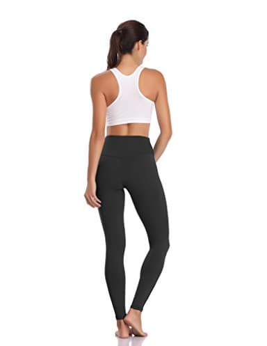 Colorfulkoala Women's Buttery Soft High Waisted Yoga Pants Full-Length Leggings (M, Black) - Image 5