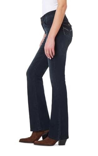 WallFlower Women's InstaStretch Luscious Curvy Bootcut Jeans, BlackBerry, 7 Long - Image 3