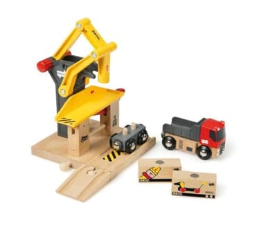 BRIO World - 33280 Freight Goods Station | Versatile Toy Train Set for Kids | Interactive Play | Sustainable Wood Construction | Ideal for Toddlers Aged 3 and Up - Image 5