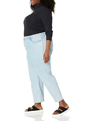 Amazon Essentials Women's Slim-Fit Layering Long Sleeve Knit Rib Turtleneck Top (Available in Plus Size), Pack of 2, Black, XX-Large - Image 8