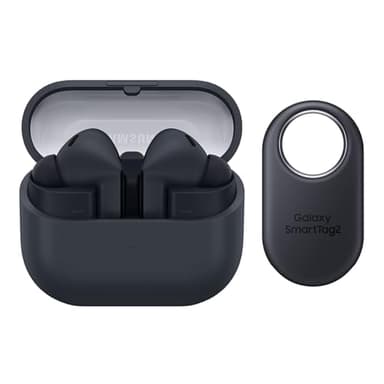 SAMSUNG Galaxy Buds 3 FE (2025) + Galaxy SmartTag2, True Wireless Bluetooth Earbuds, Active Noise Cancellation, Powerful Sound, Clear Calls, Long Lasting Battery, Black [US Version, 2 Year Warranty] - Image 2
