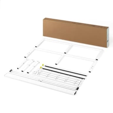 Best Price Mattress 18 Inch Metal Platform Bed Frame, Heavy Duty Steel Slats, White, Full - Image 9