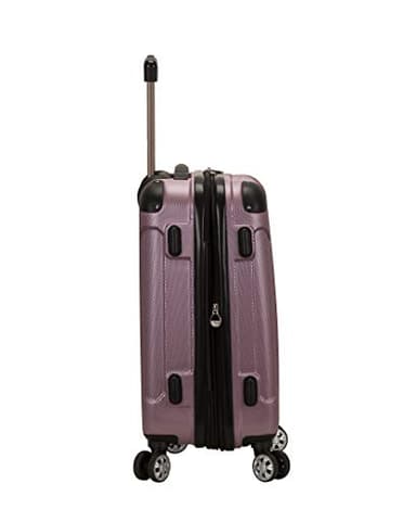 Rockland London Hardside Expandable Luggage with Spinner Wheels, Pink, 28-24-20-Inch - Image 2