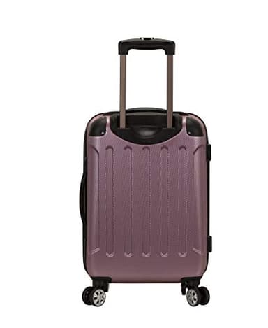 Rockland London Hardside Expandable Luggage with Spinner Wheels, Pink, 28-24-20-Inch - Image 3