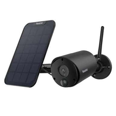 REOLINK 2K 3MP Solar Security Camera, Wireless Home Security Camera Outdoor Indoor, IR Night Vision, Human/Car Detection, 2.4G WiFi, Local Storage, No Monthly Fee, Support Home Hub, Argus Eco+SP Black - Image 1