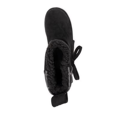 MUK LUKS Women's Teenie Fashion Boot, Black, 6 - Image 7