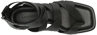 Aerosoles Women's Harper Flat Sandal, Black Leather, 11 - Image 5