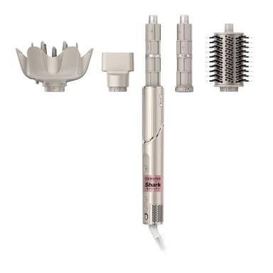 Shark HD435 FlexStyle Air Styling & Drying System, Powerful Hair Blow Dryer & Multi-Styler with Auto-Wrap Curlers, Curl-Defining Diffuser, Oval Brush, & Concentrator Attachment, Stone - Image 1