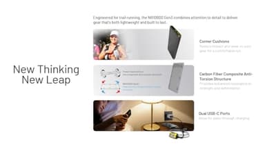 Nitecore NB10000 Gen III (Gen 3) Ultra-Slim Power Bank, 10000mAh QC Quick-Charge Dual USB-C Ports for Phones Flashlights and Headlamps, with USB-A Adapter and USB-C Cable, Including NitecoreS Sticker - Image 6