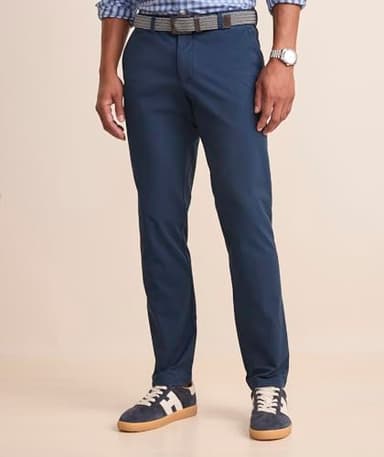 vineyard vines Men's On-The-Go Pant, Blue Blazer, 36W x 30L - Image 10
