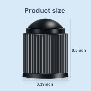 Mewqune Tire Valve Caps, Plastic & Rubber, Universal Fit, Black, 60 PCS, Dustproof, Car, Truck, SUV, Motorcycle, E-Bikes & Bikes - Image 2