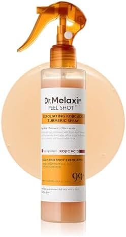 Dr.Melaxin Body Keratin Care Kojic Acid Turmeric Spray Gently Exfoliating Peeling Solution Korean Skincare All Skin Types 200ml - Image 3