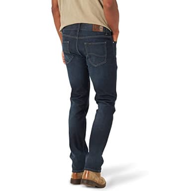 Lee Men's Extreme Motion Slim Straight Jean Trip 32W x 30L - Image 3
