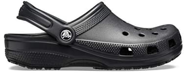 Crocs Unisex-Adult Classic Clog, Clogs for Women and Men, Black, 8 Women/6 Men - Image 4