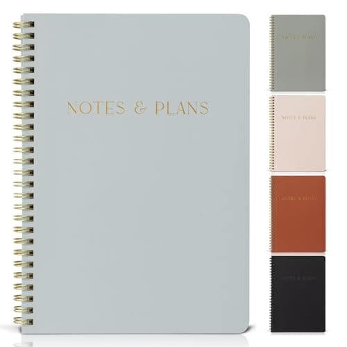 ZICOTO Beautiful Daily Planner And Notebook With Hourly Schedule - Aesthetic Spiral To do List Notepad to Easily Organize Your Tasks And Appointments - Stylish Book And School Or Office Supplies - Image 1