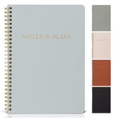 ZICOTO Beautiful Daily Planner And Notebook With Hourly Schedule - Aesthetic Spiral To do List Notepad to Easily Organize Your Tasks And Appointments - Stylish Book And School Or Office Supplies - Image 1