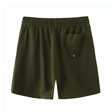 HOdo Mens Swim Trunks with Mesh Liner 9" Quick Dry Swim Shorts Bathing Suits for Men Swimwear Board Shorts wiht Pockets ArmyGreen L - Image 6